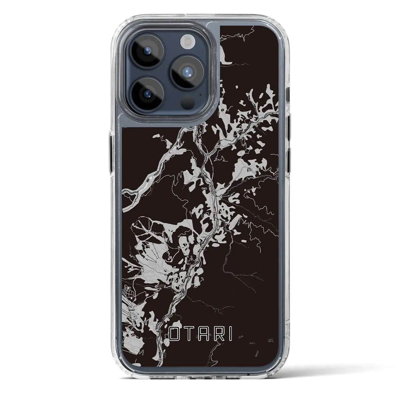 【小谷(長野県)】地図柄iPhoneケース(MagSafeタイプ)