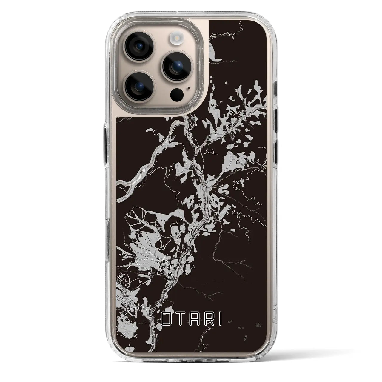 【小谷(長野県)】地図柄iPhoneケース(MagSafeタイプ)