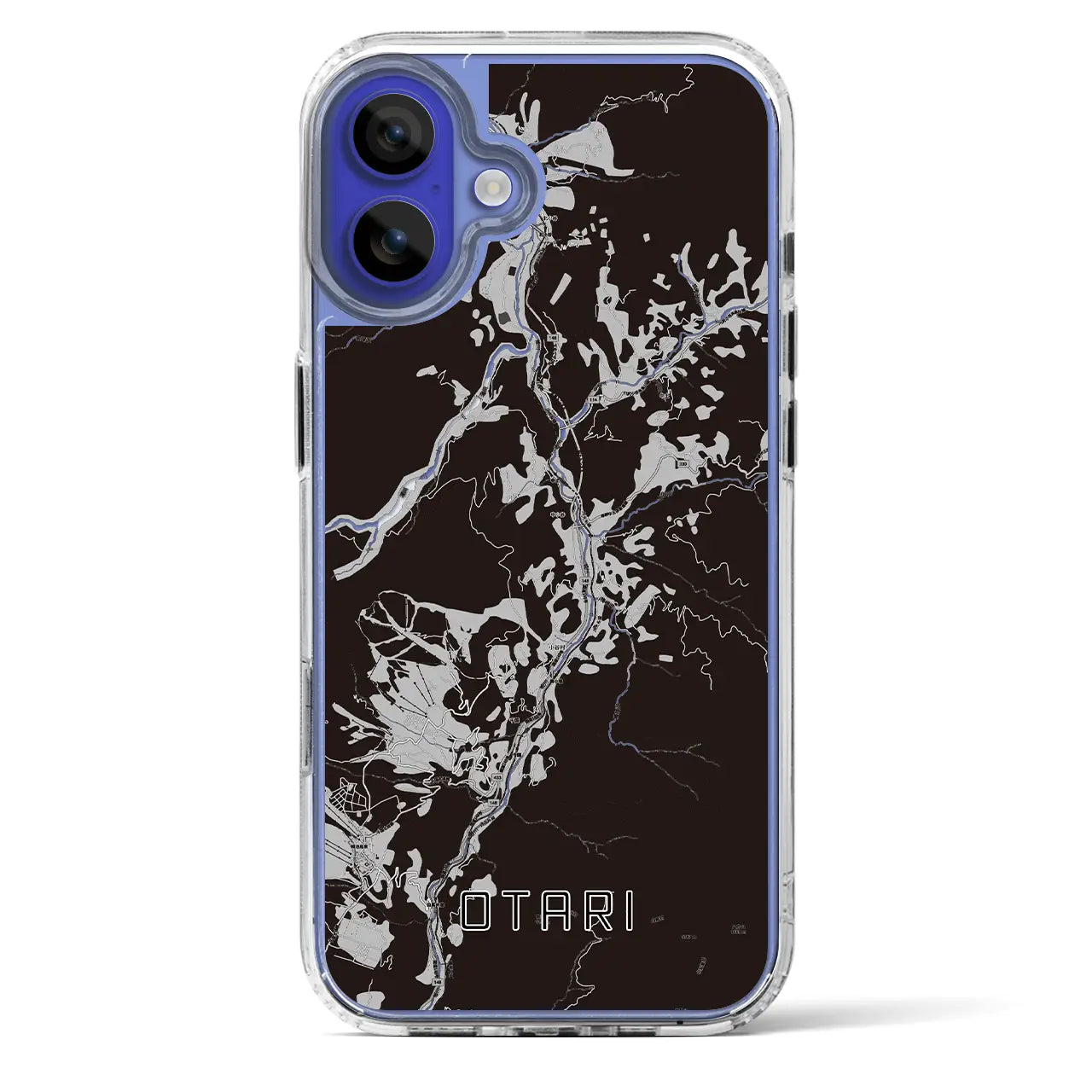 【小谷(長野県)】地図柄iPhoneケース(MagSafeタイプ)