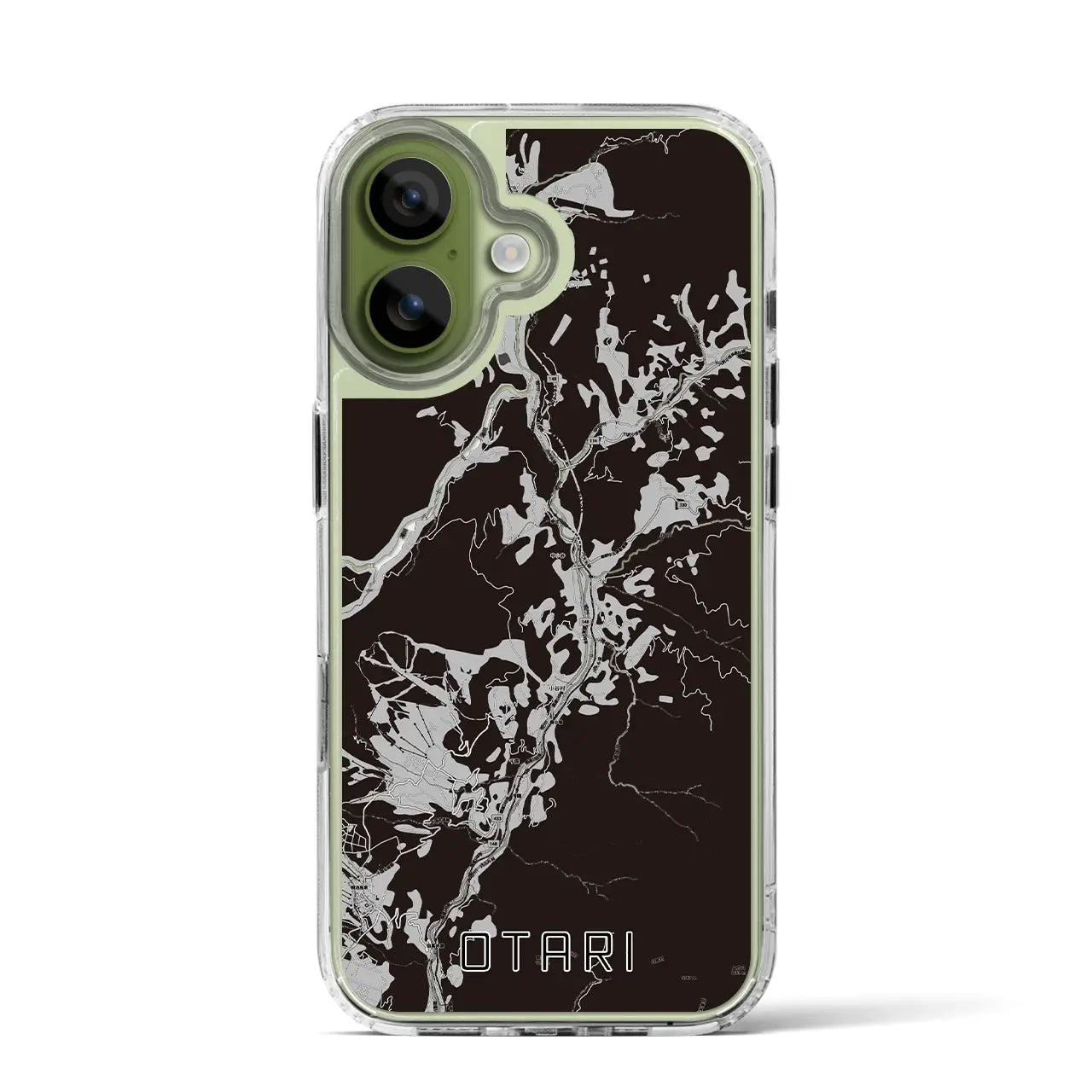 【小谷(長野県)】地図柄iPhoneケース(MagSafeタイプ)