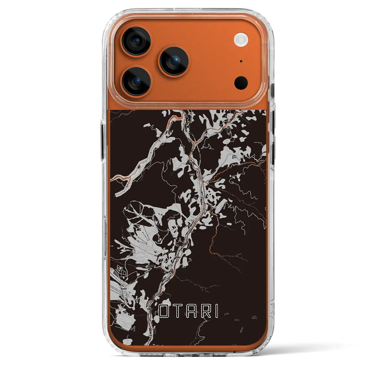 【小谷(長野県)】地図柄iPhoneケース(MagSafeタイプ)