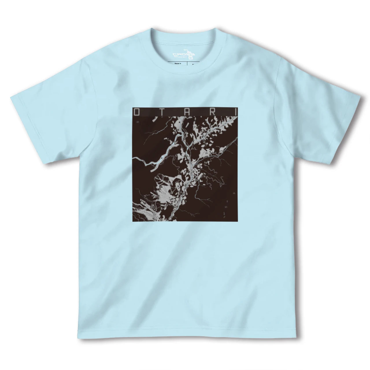 【小谷(長野県)】地図柄ヘビーウェイトTシャツ