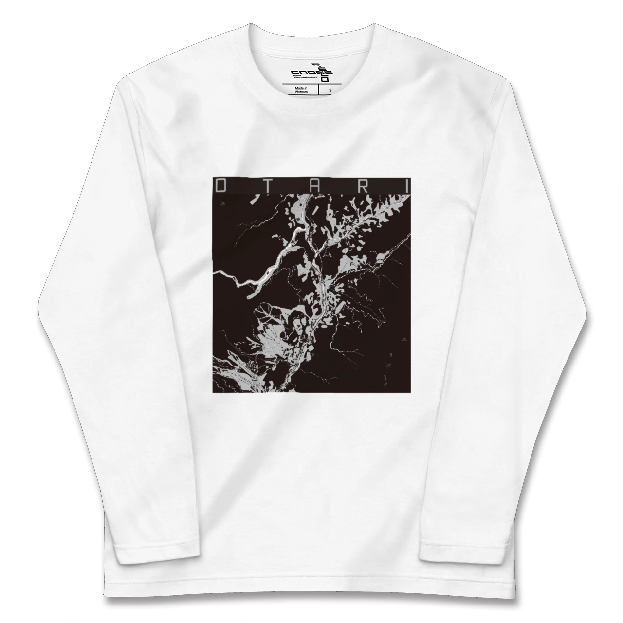 【小谷(長野県)】地図柄ロングスリーブTシャツ