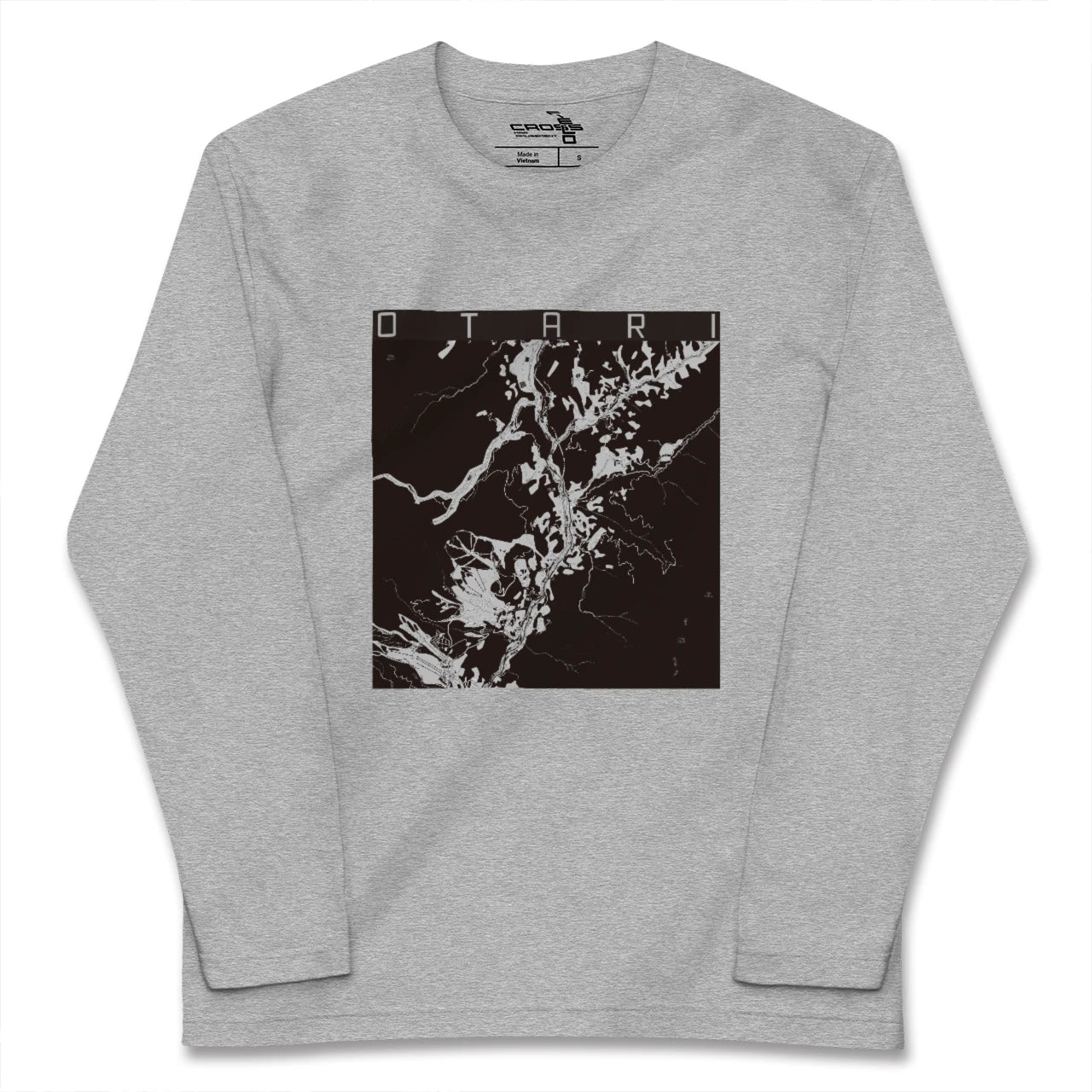 【小谷(長野県)】地図柄ロングスリーブTシャツ