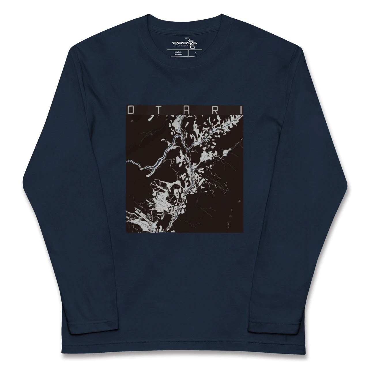 【小谷(長野県)】地図柄ロングスリーブTシャツ