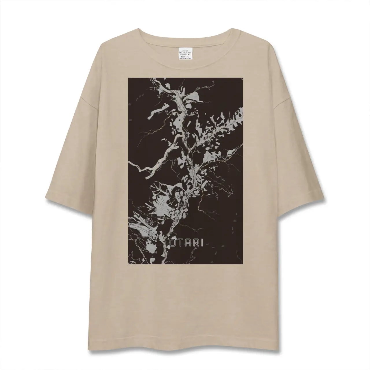 【小谷(長野県)】地図柄ビッグシルエットTシャツ