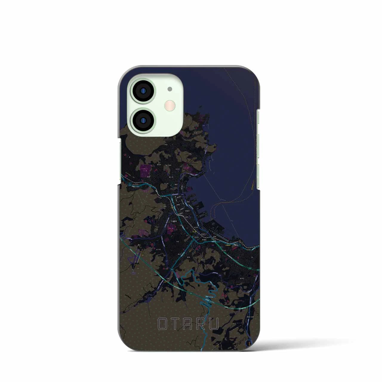 【小樽(北海道)】地図柄iPhoneケース(バックカバータイプ)