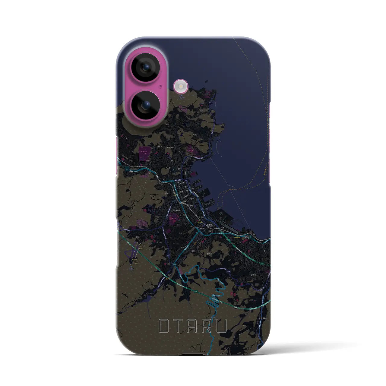 【小樽(北海道)】地図柄iPhoneケース(バックカバータイプ)