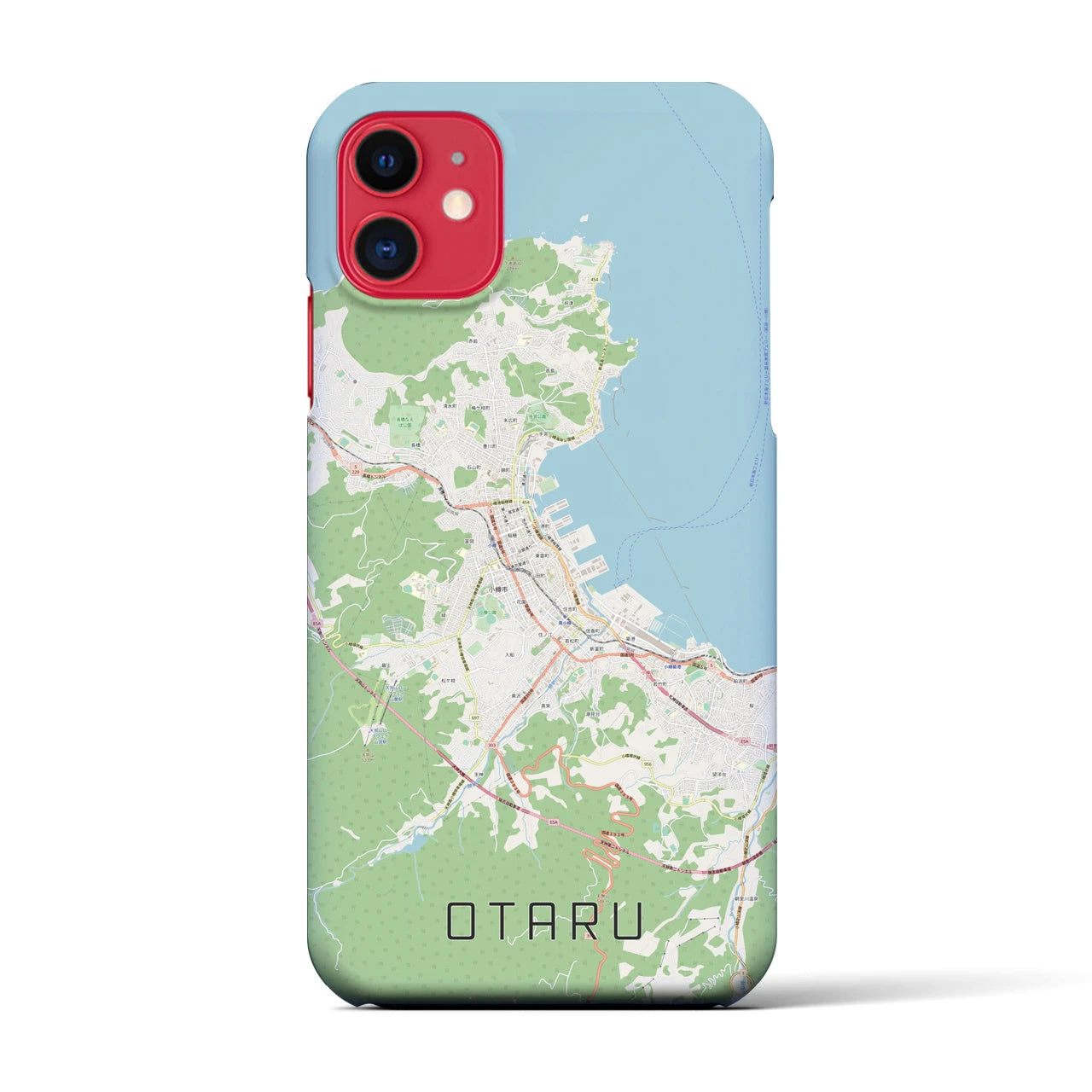 【小樽(北海道)】地図柄iPhoneケース(バックカバータイプ)