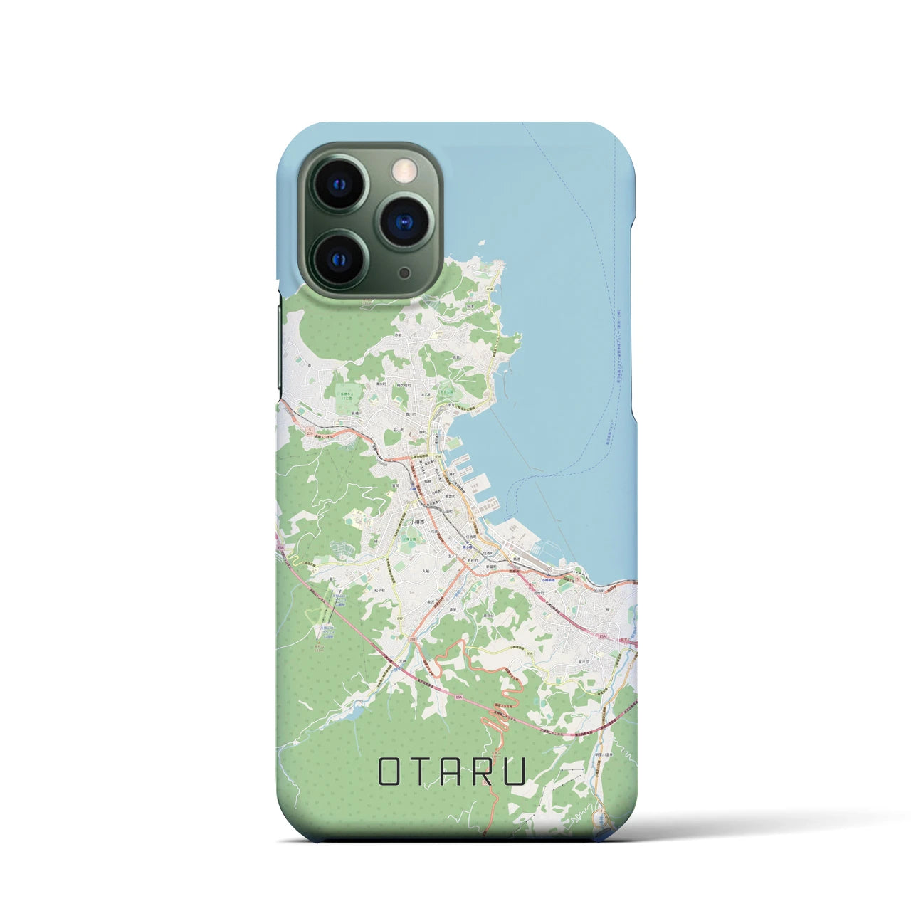 【小樽(北海道)】地図柄iPhoneケース(バックカバータイプ)
