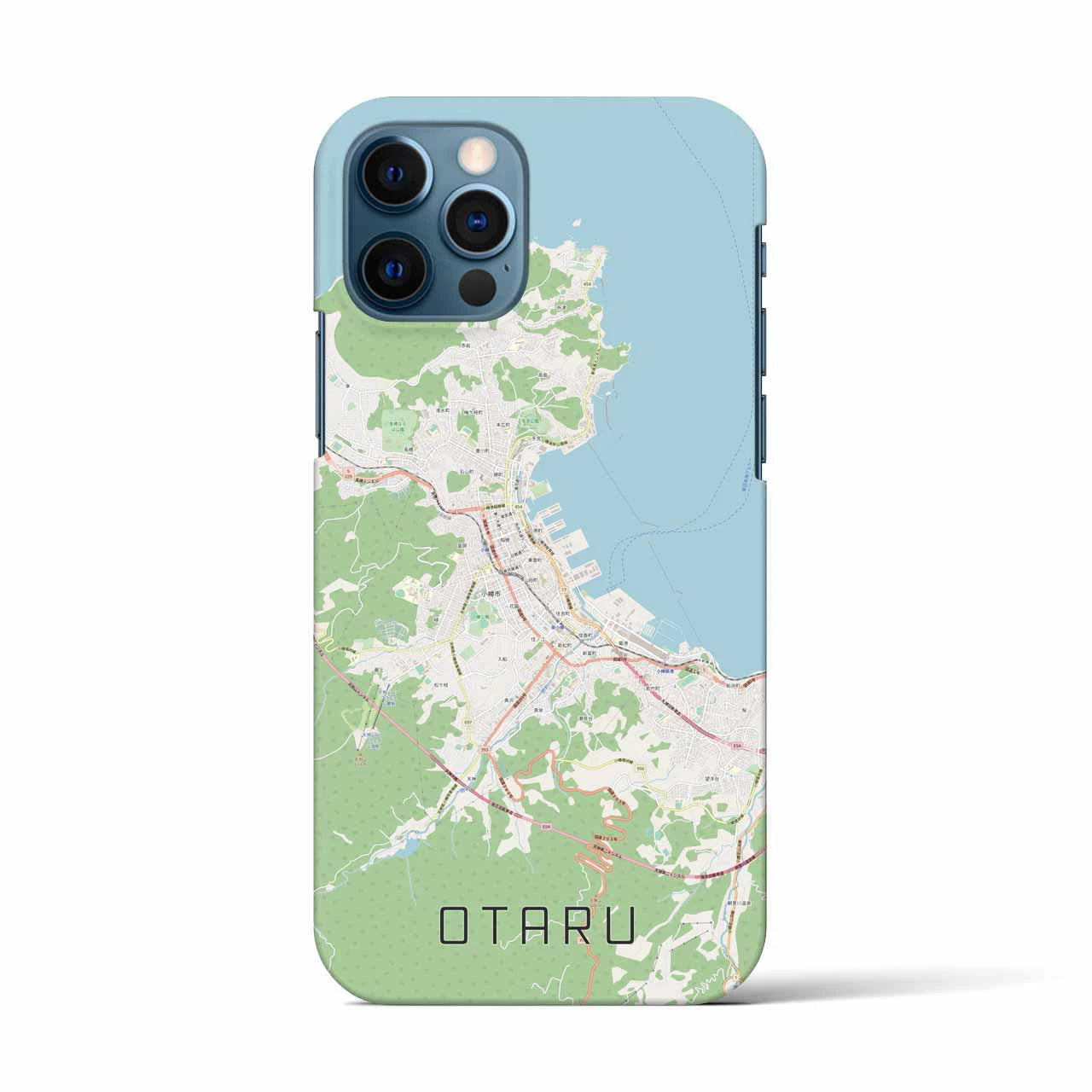 【小樽(北海道)】地図柄iPhoneケース(バックカバータイプ)