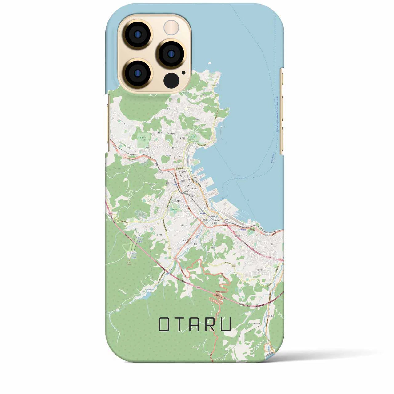 【小樽(北海道)】地図柄iPhoneケース(バックカバータイプ)