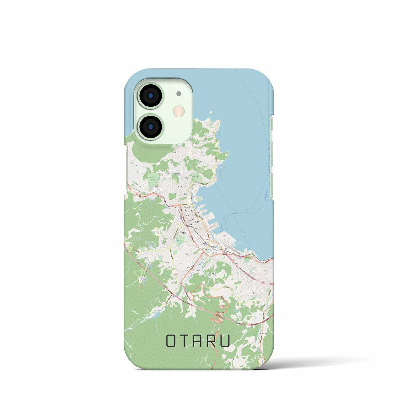 【小樽(北海道)】地図柄iPhoneケース(バックカバータイプ)