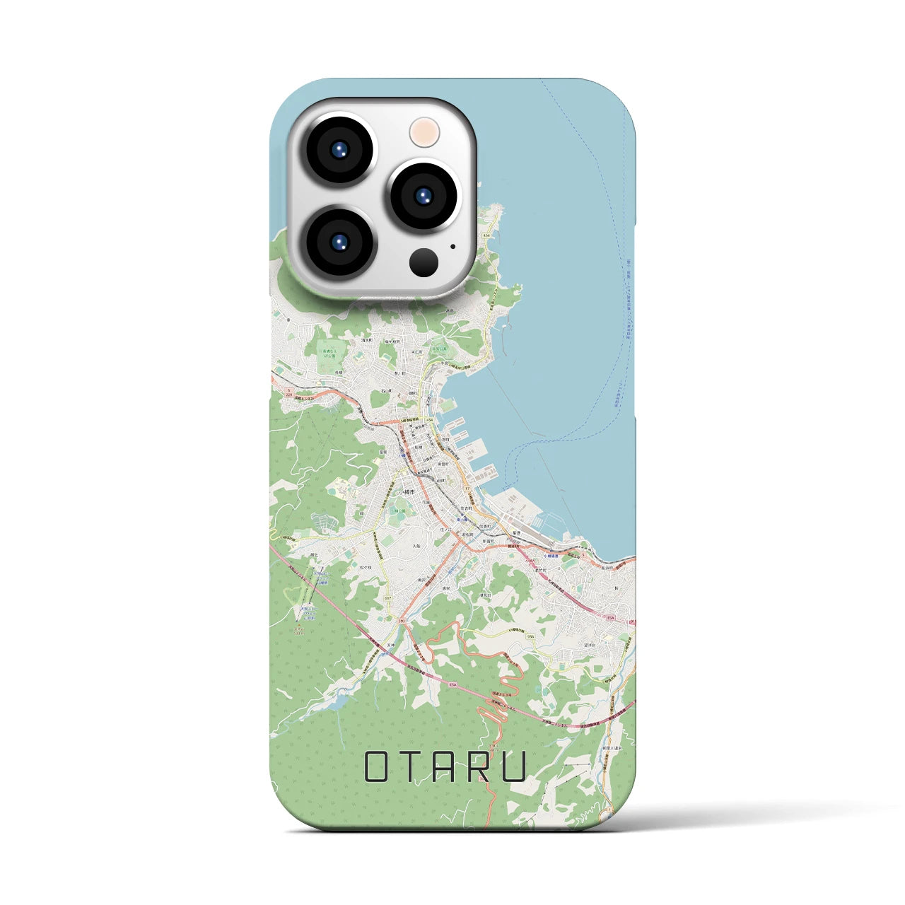 【小樽(北海道)】地図柄iPhoneケース(バックカバータイプ)