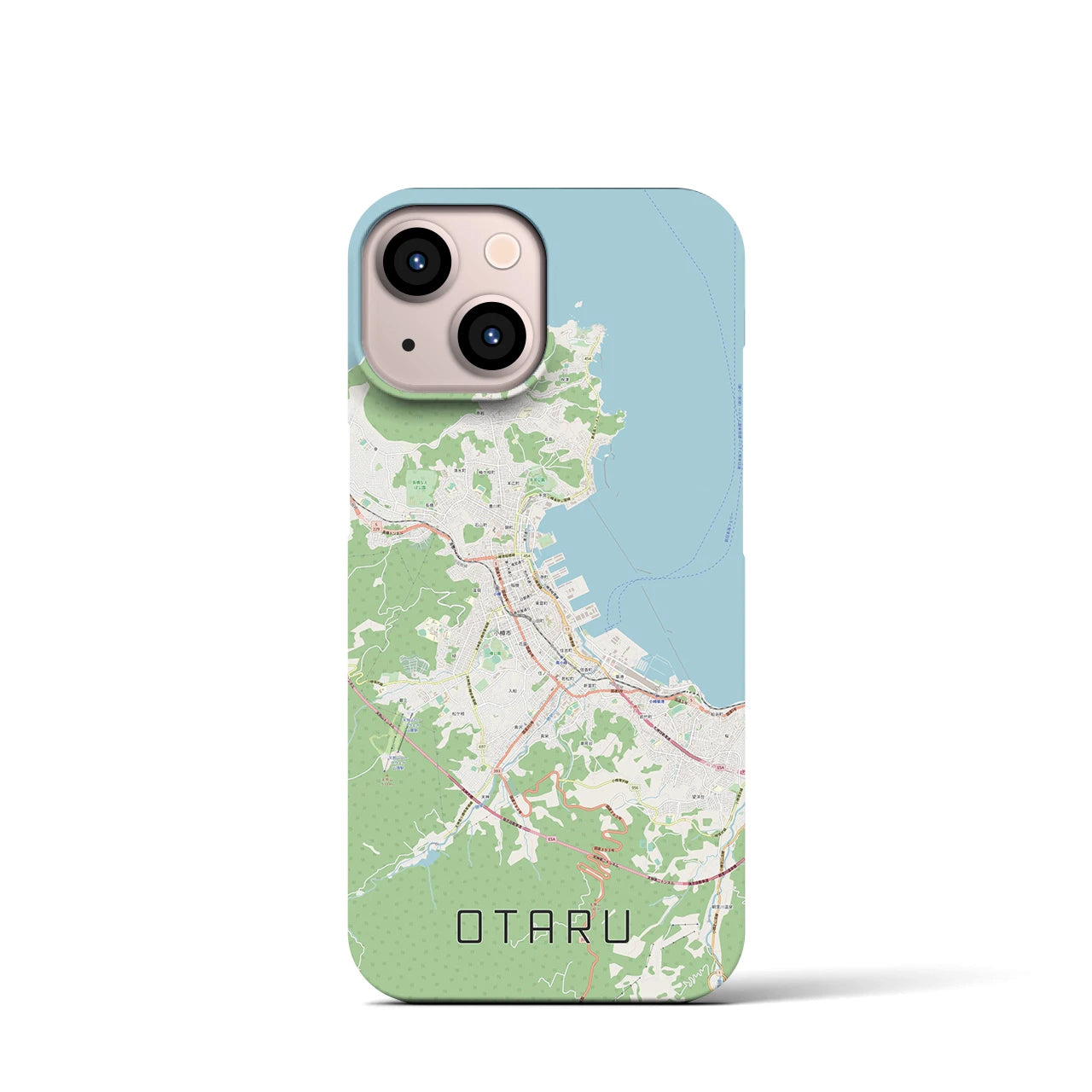 【小樽(北海道)】地図柄iPhoneケース(バックカバータイプ)