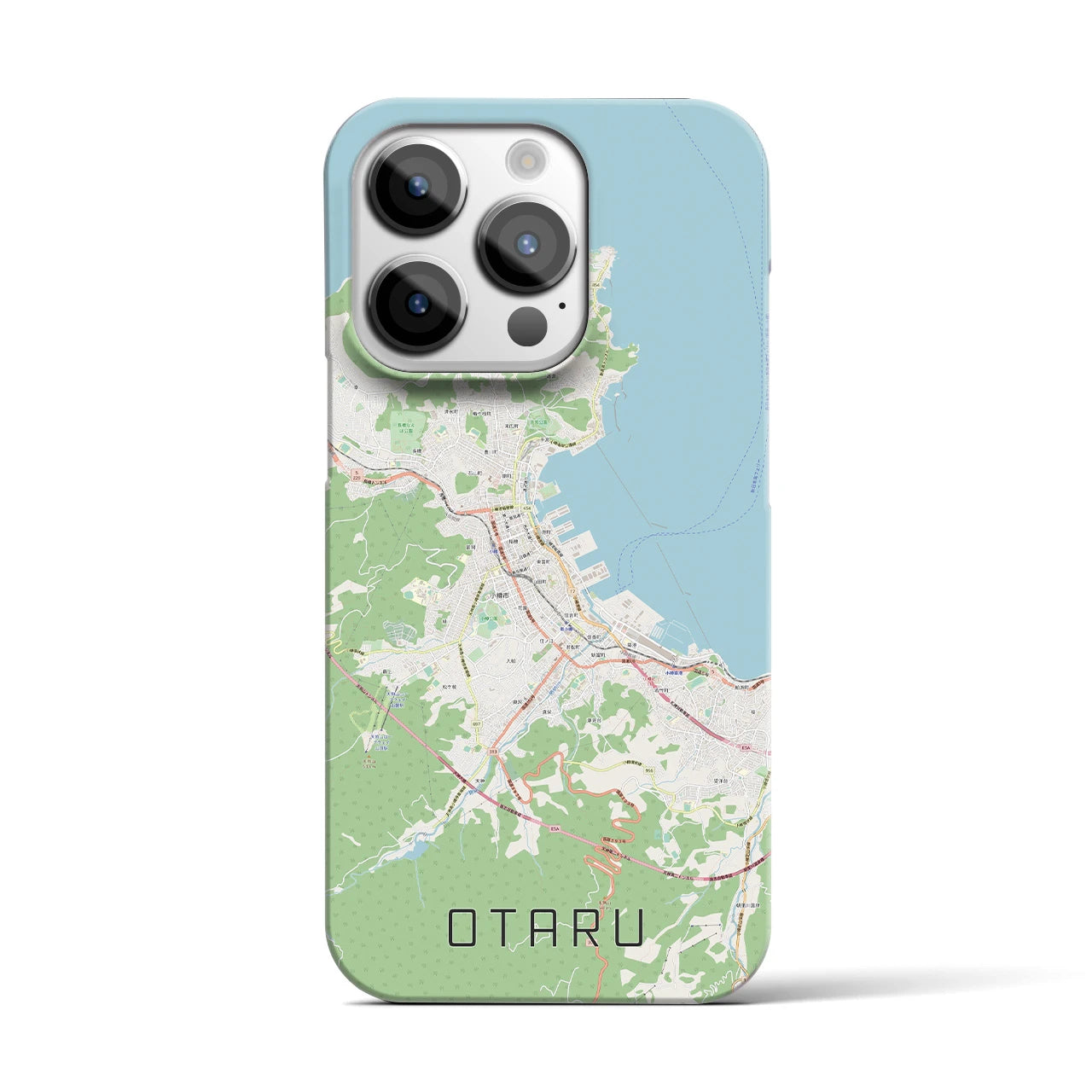 【小樽(北海道)】地図柄iPhoneケース(バックカバータイプ)