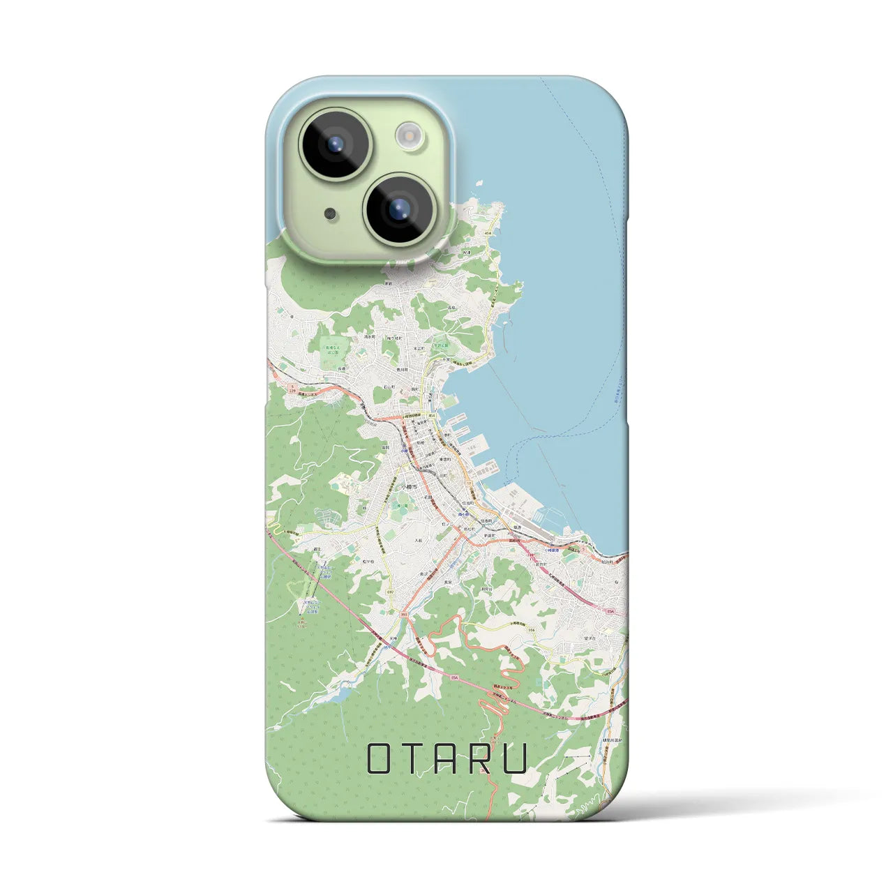 【小樽(北海道)】地図柄iPhoneケース(バックカバータイプ)