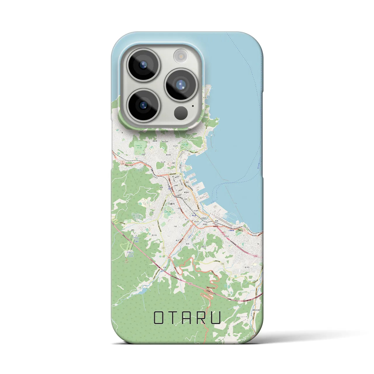 【小樽(北海道)】地図柄iPhoneケース(バックカバータイプ)