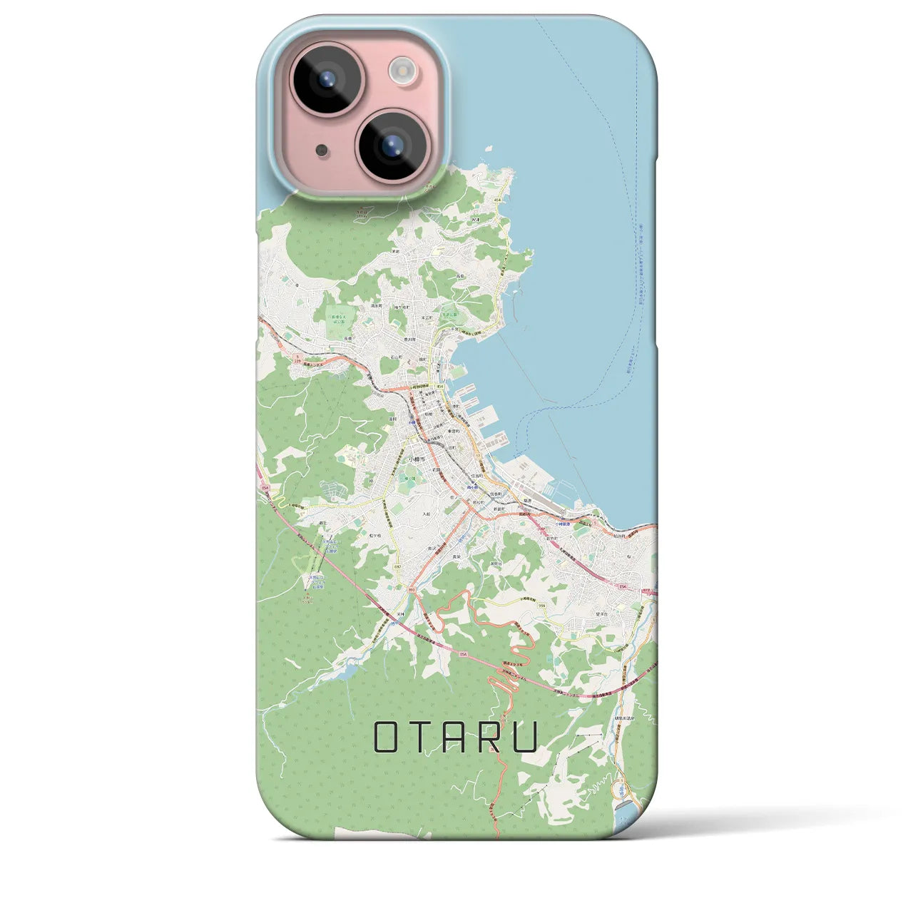 【小樽(北海道)】地図柄iPhoneケース(バックカバータイプ)