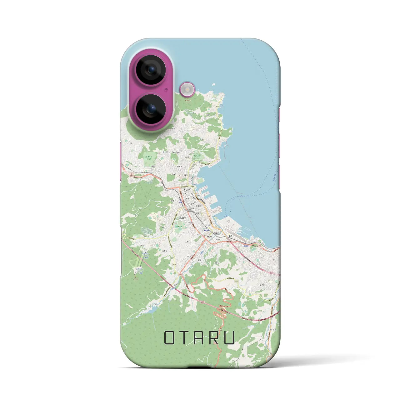 【小樽(北海道)】地図柄iPhoneケース(バックカバータイプ)