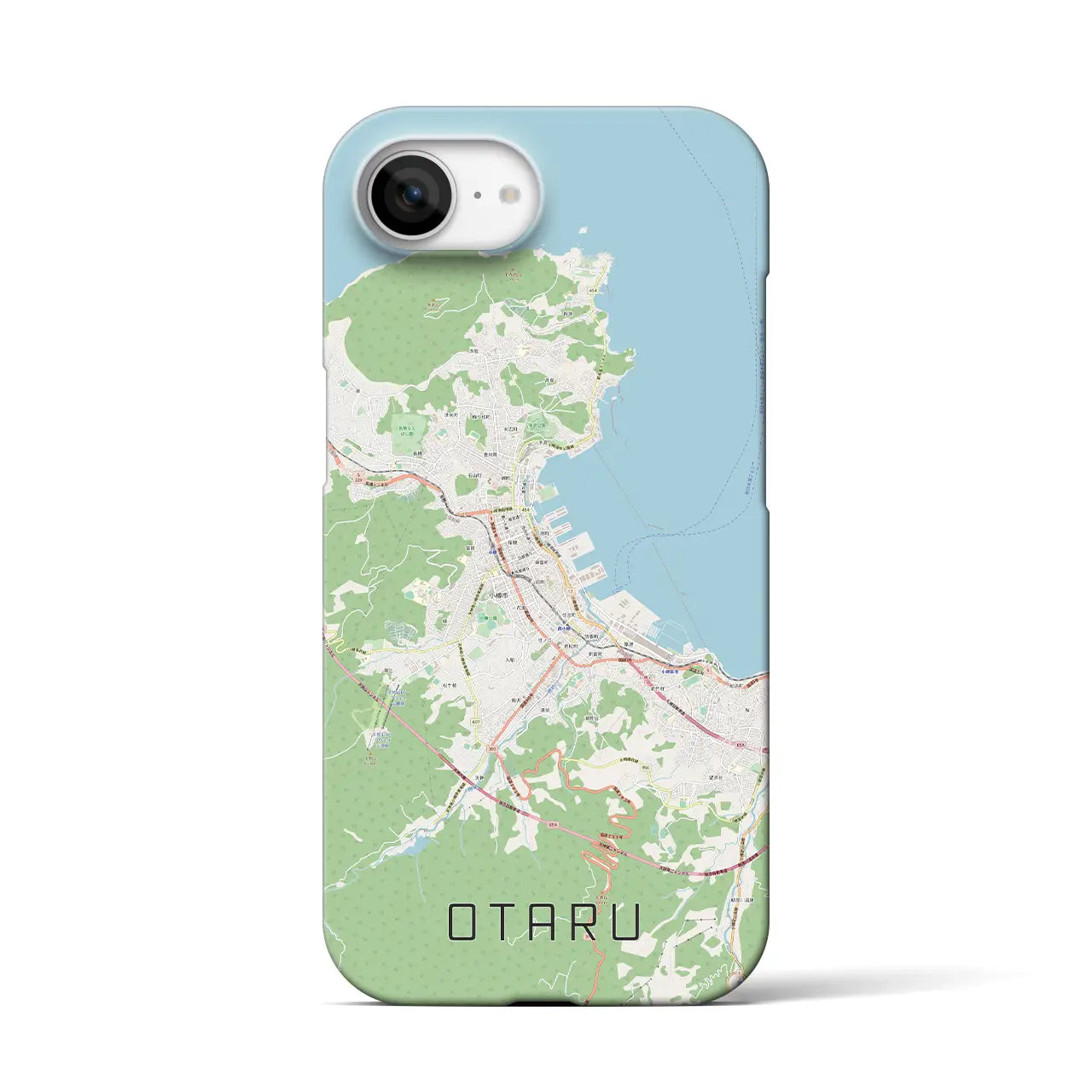 【小樽(北海道)】地図柄iPhoneケース(バックカバータイプ)