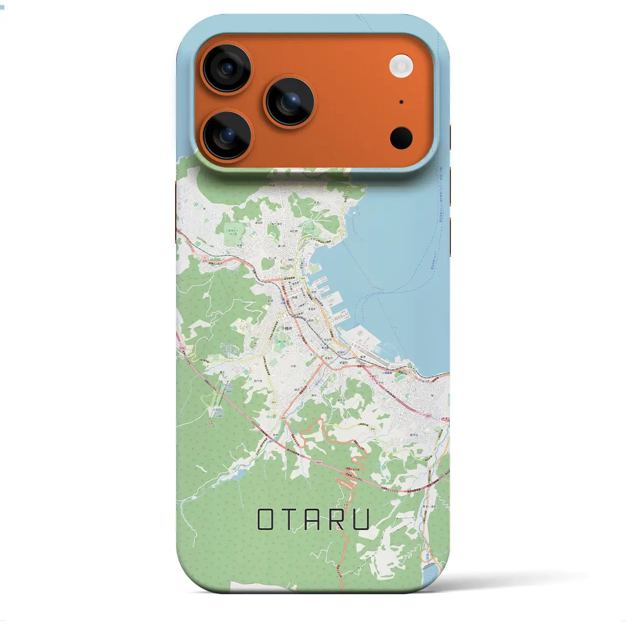 【小樽(北海道)】地図柄iPhoneケース(バックカバータイプ)