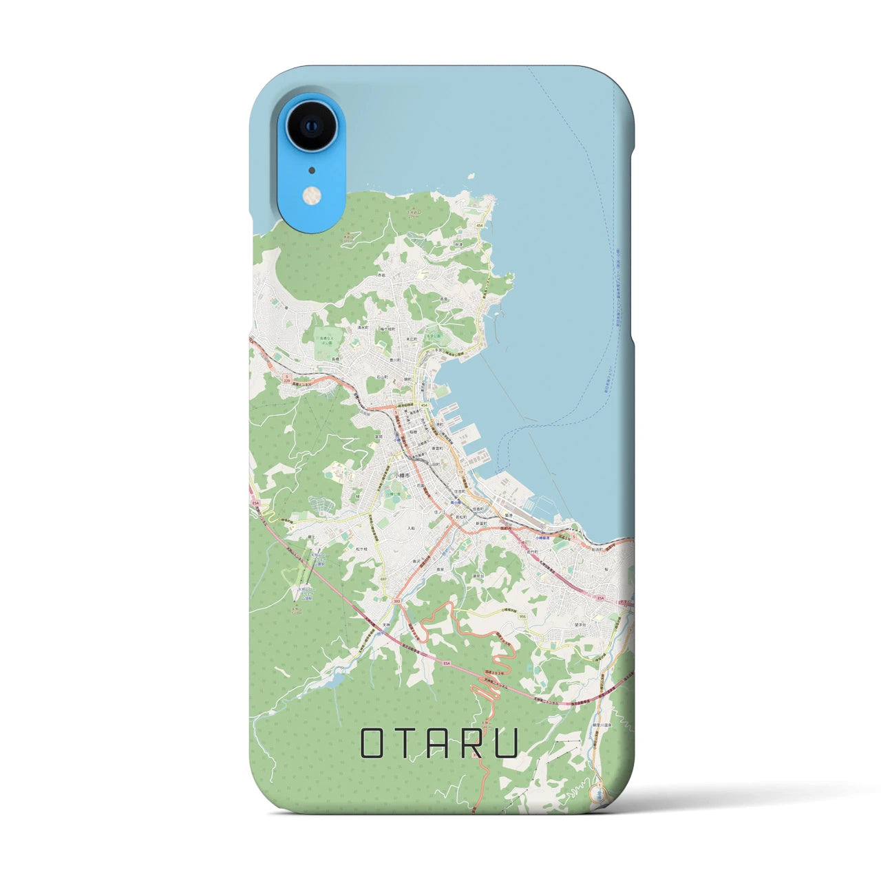 【小樽(北海道)】地図柄iPhoneケース(バックカバータイプ)