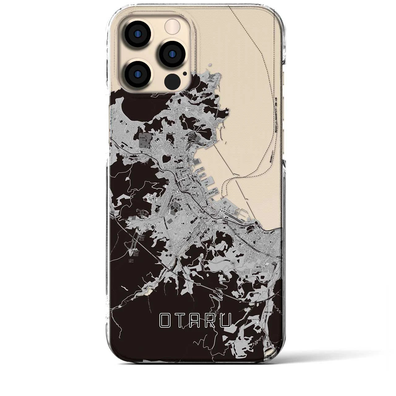 【小樽(北海道)】地図柄iPhoneケース(クリアタイプ)