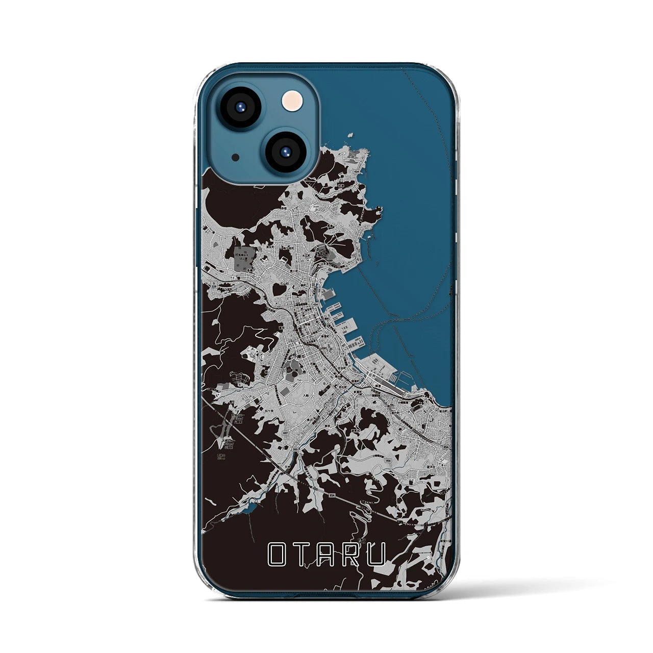 【小樽(北海道)】地図柄iPhoneケース(クリアタイプ)