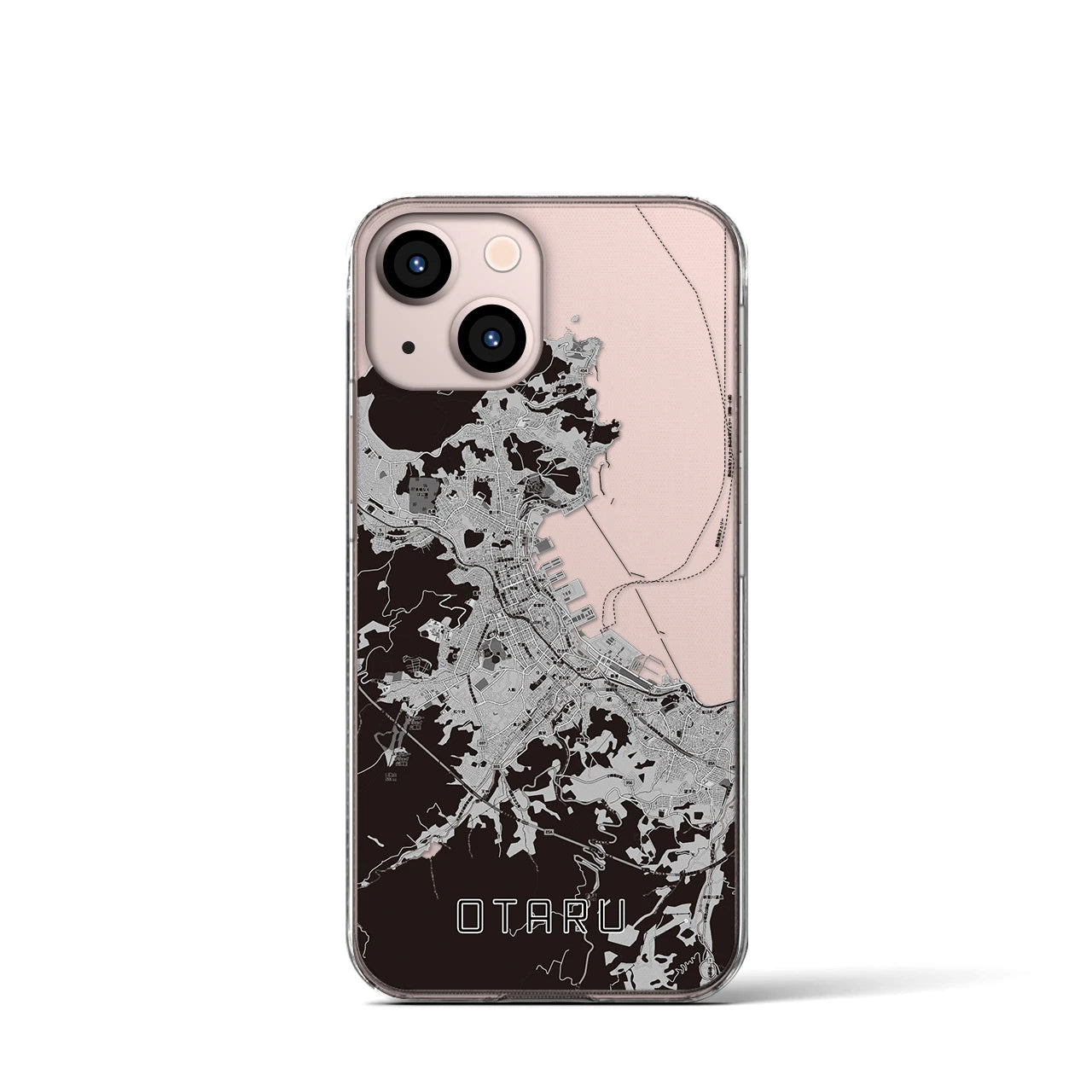 【小樽(北海道)】地図柄iPhoneケース(クリアタイプ)