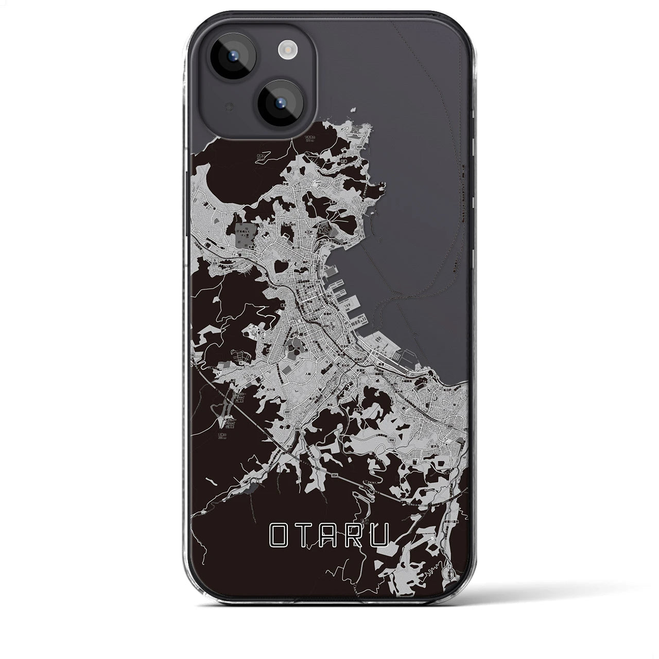 【小樽(北海道)】地図柄iPhoneケース(クリアタイプ)