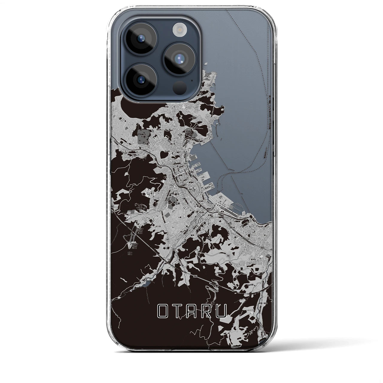 【小樽(北海道)】地図柄iPhoneケース(クリアタイプ)