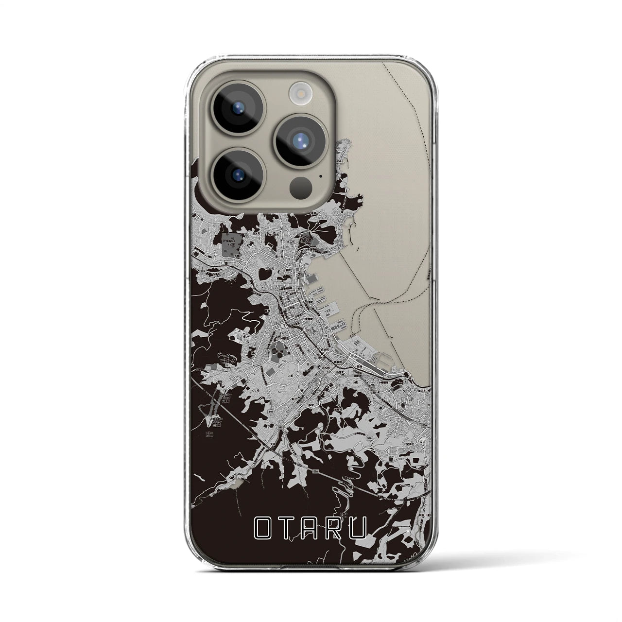 【小樽(北海道)】地図柄iPhoneケース(クリアタイプ)