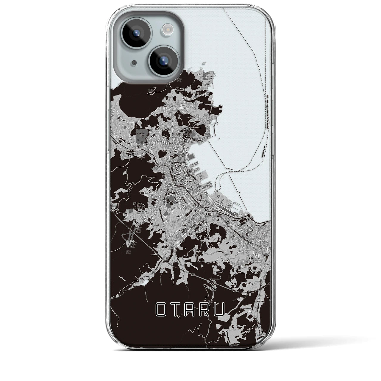 【小樽(北海道)】地図柄iPhoneケース(クリアタイプ)