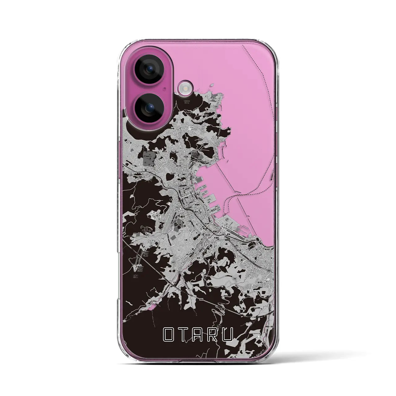 【小樽(北海道)】地図柄iPhoneケース(クリアタイプ)