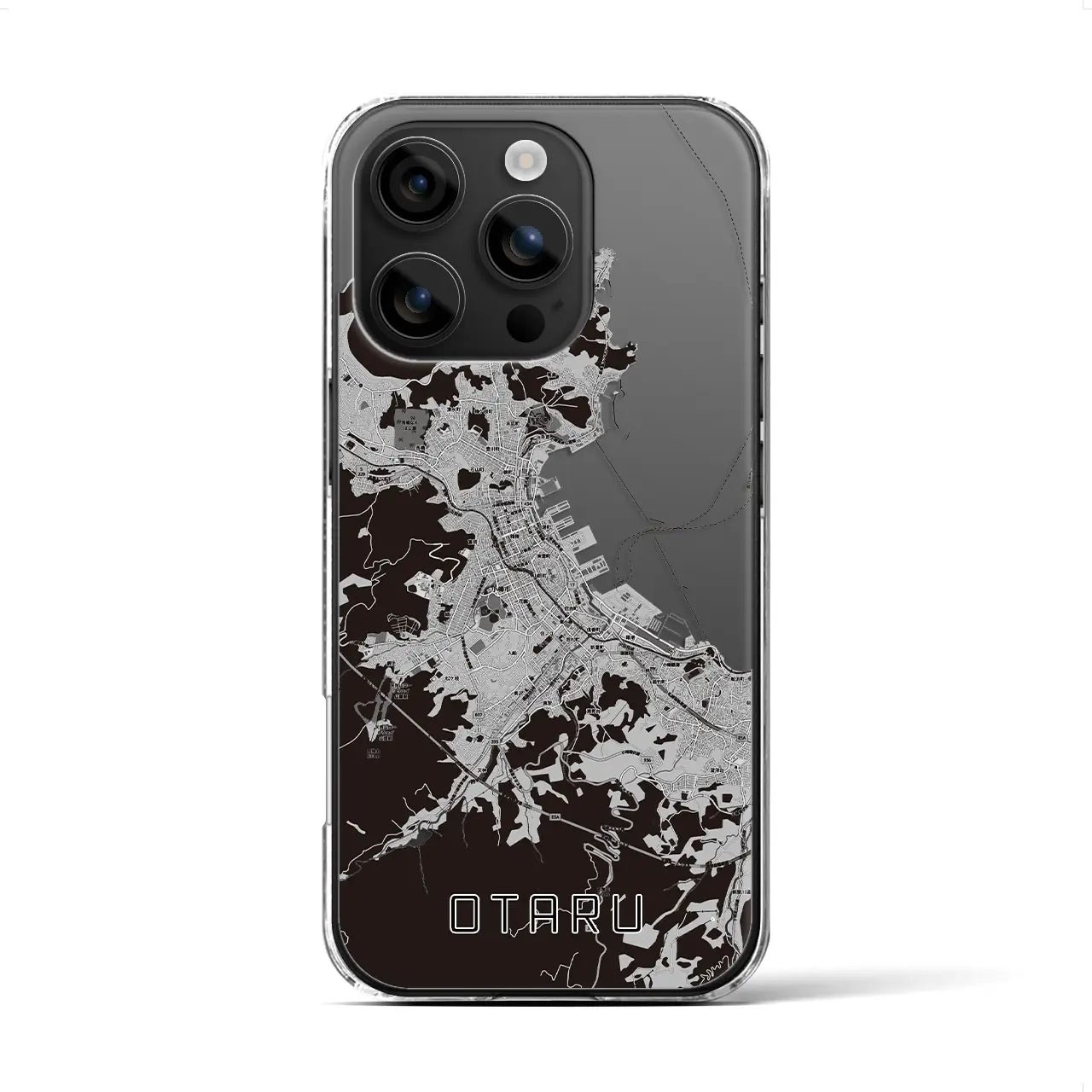 【小樽(北海道)】地図柄iPhoneケース(クリアタイプ)