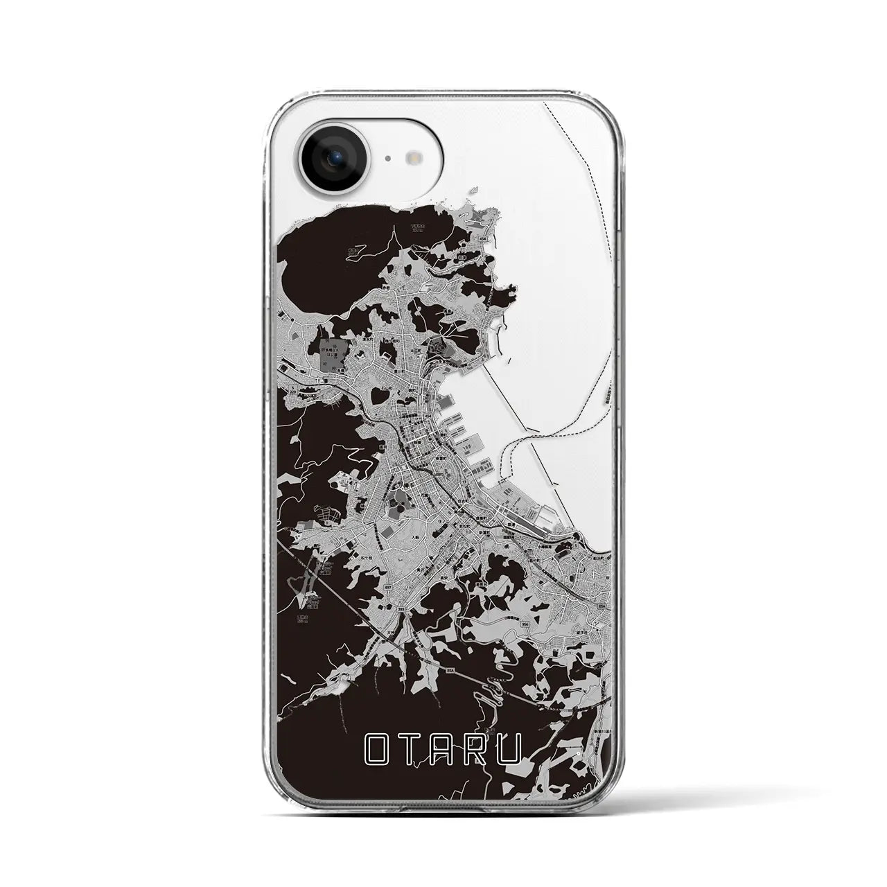 【小樽(北海道)】地図柄iPhoneケース(クリアタイプ)