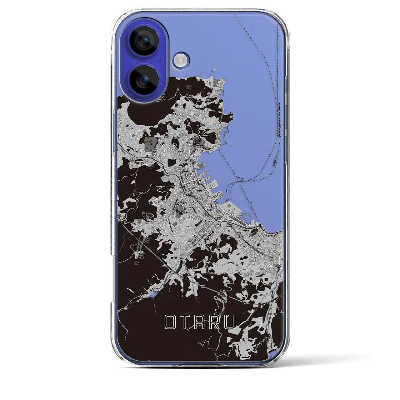 【小樽(北海道)】地図柄iPhoneケース(クリアタイプ)