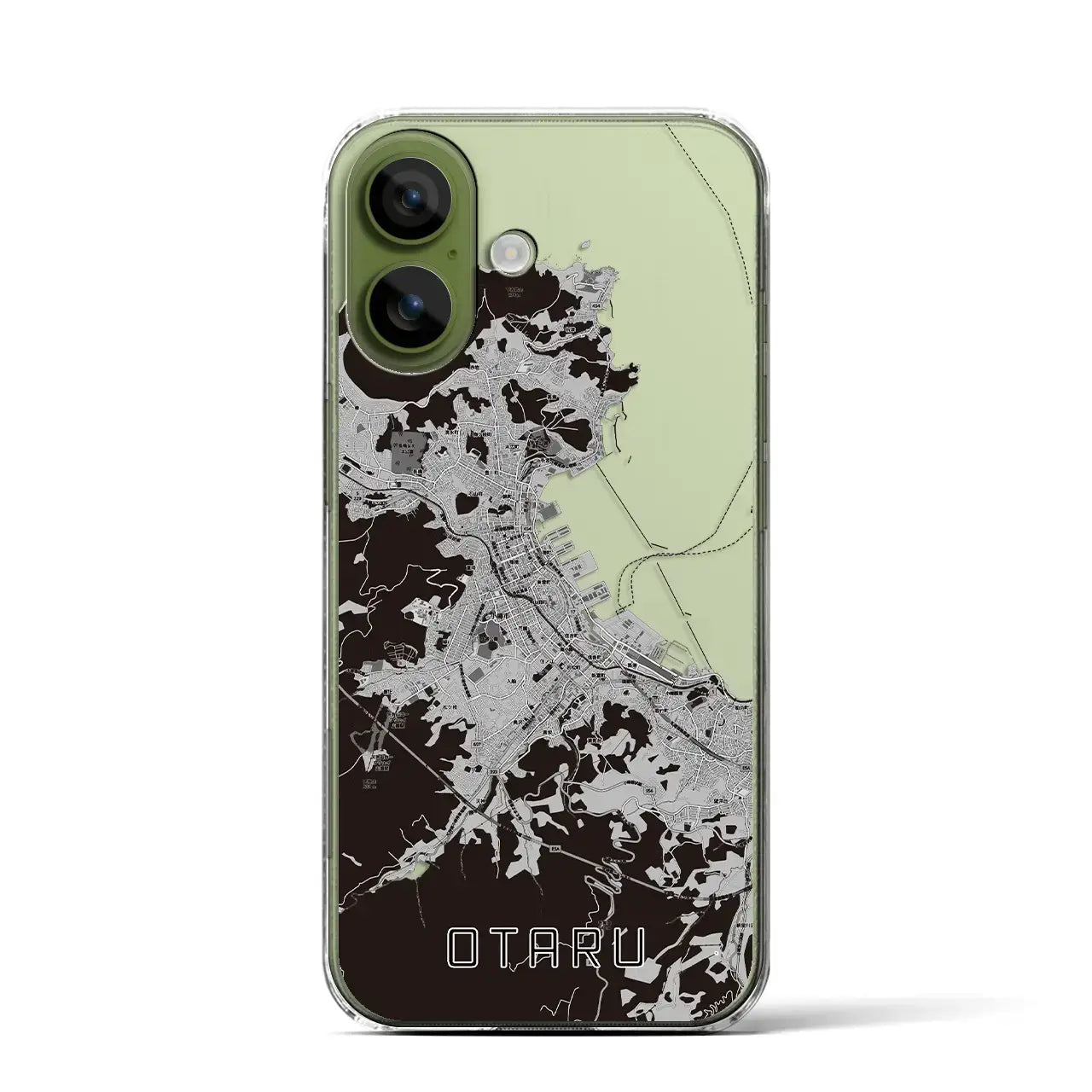 【小樽(北海道)】地図柄iPhoneケース(クリアタイプ)
