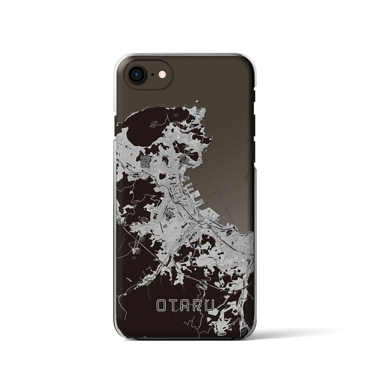 【小樽(北海道)】地図柄iPhoneケース(クリアタイプ)