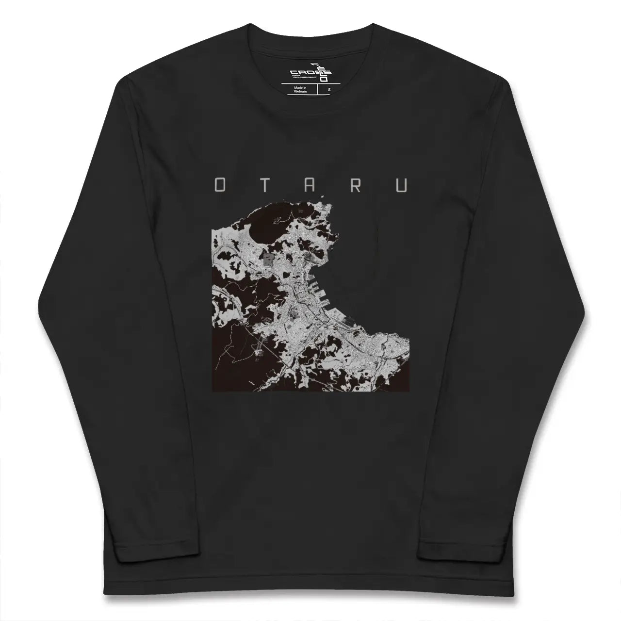 【小樽(北海道)】地図柄ロングスリーブTシャツ