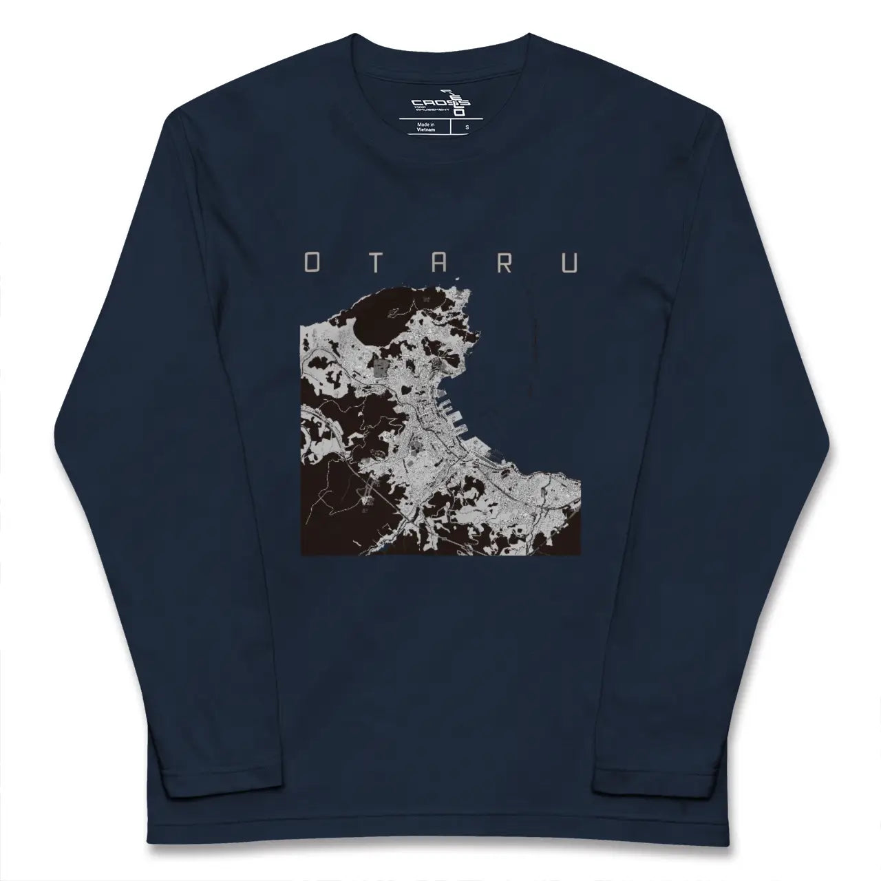 【小樽(北海道)】地図柄ロングスリーブTシャツ