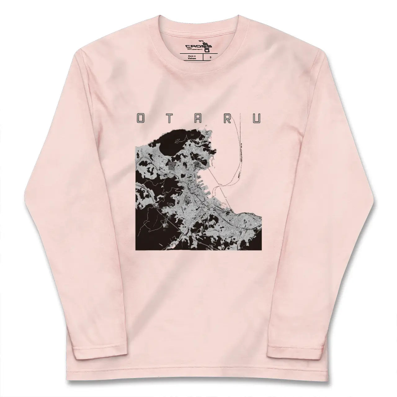 【小樽(北海道)】地図柄ロングスリーブTシャツ