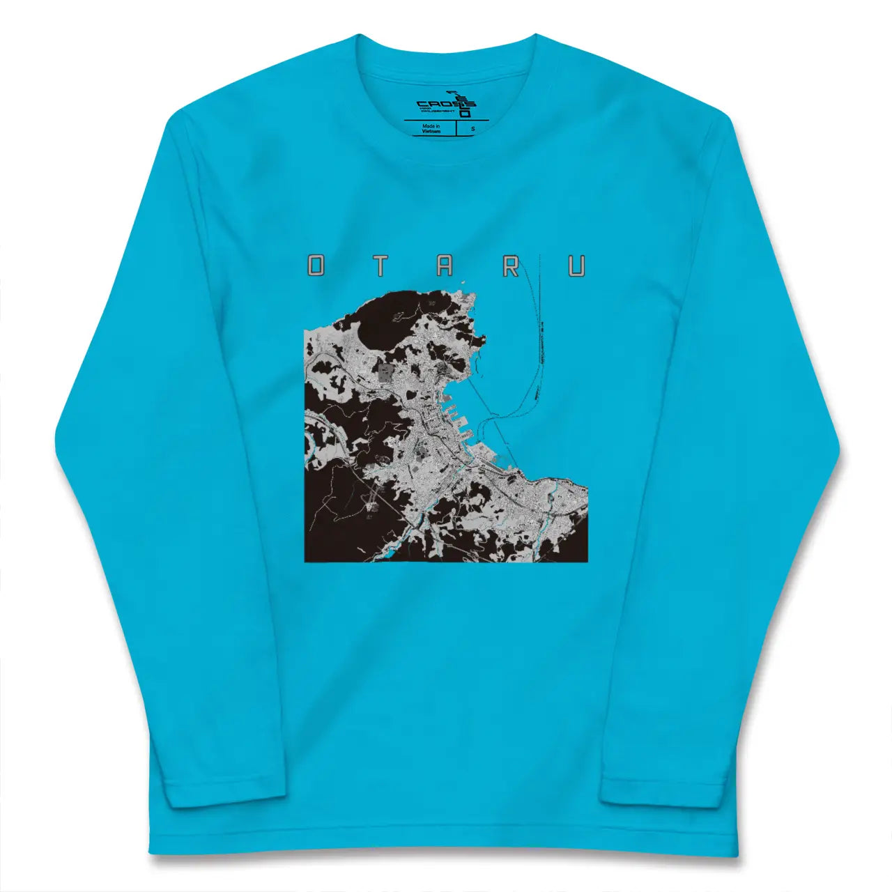 【小樽(北海道)】地図柄ロングスリーブTシャツ