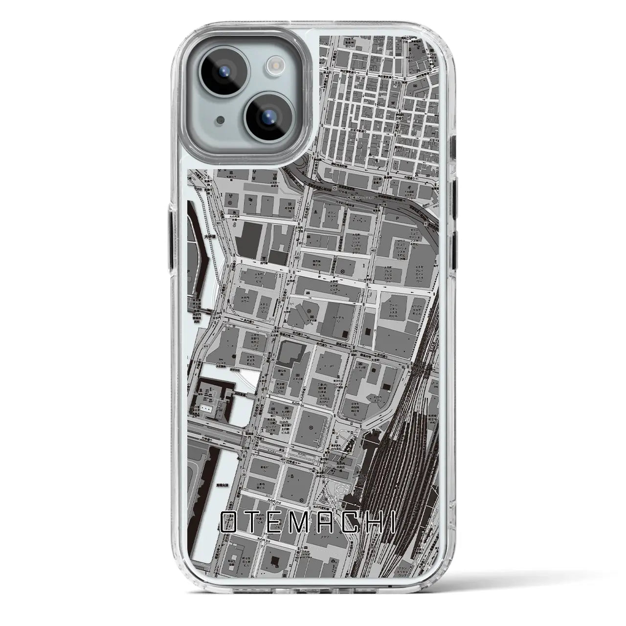【大手町(東京都)】地図柄iPhoneケース(MagSafeタイプ)
