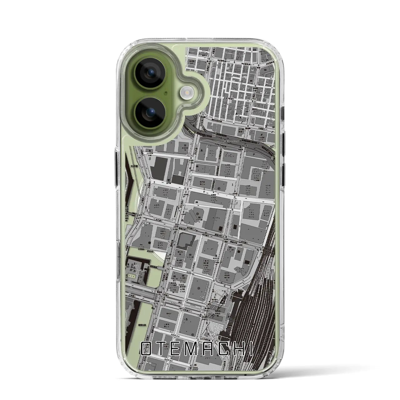 【大手町(東京都)】地図柄iPhoneケース(MagSafeタイプ)