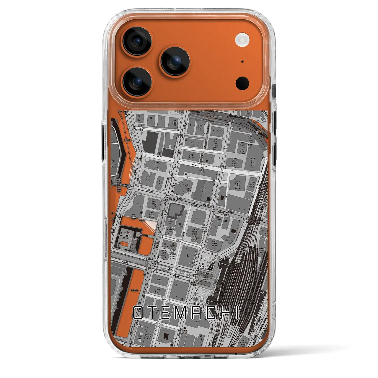 【大手町(東京都)】地図柄iPhoneケース(MagSafeタイプ)