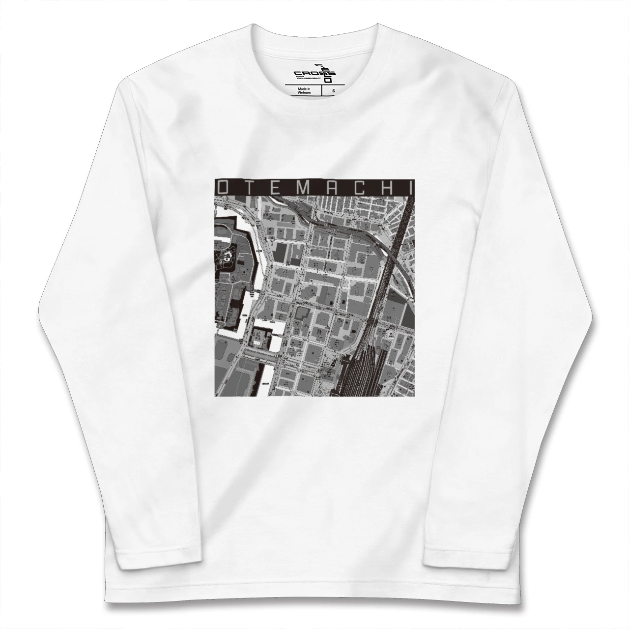 【大手町(東京都)】地図柄ロングスリーブTシャツ