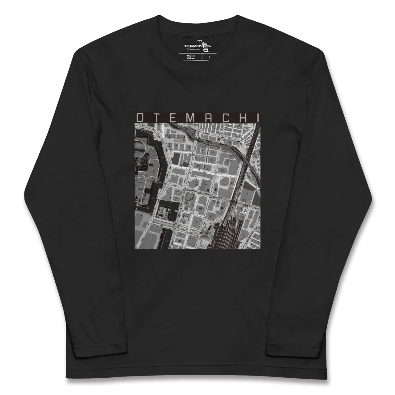 【大手町(東京都)】地図柄ロングスリーブTシャツ