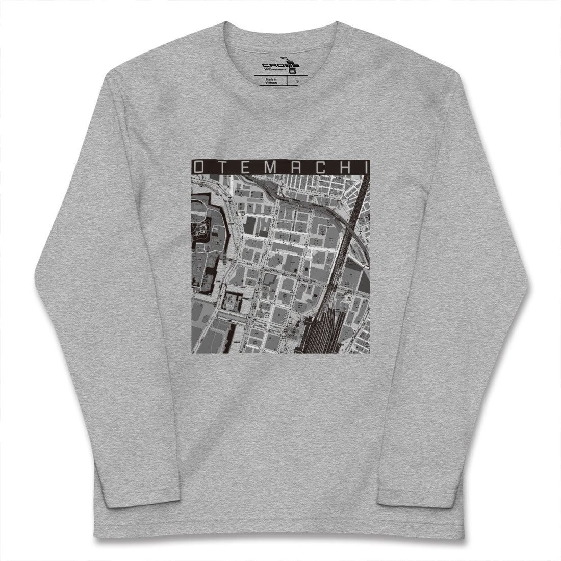 【大手町(東京都)】地図柄ロングスリーブTシャツ